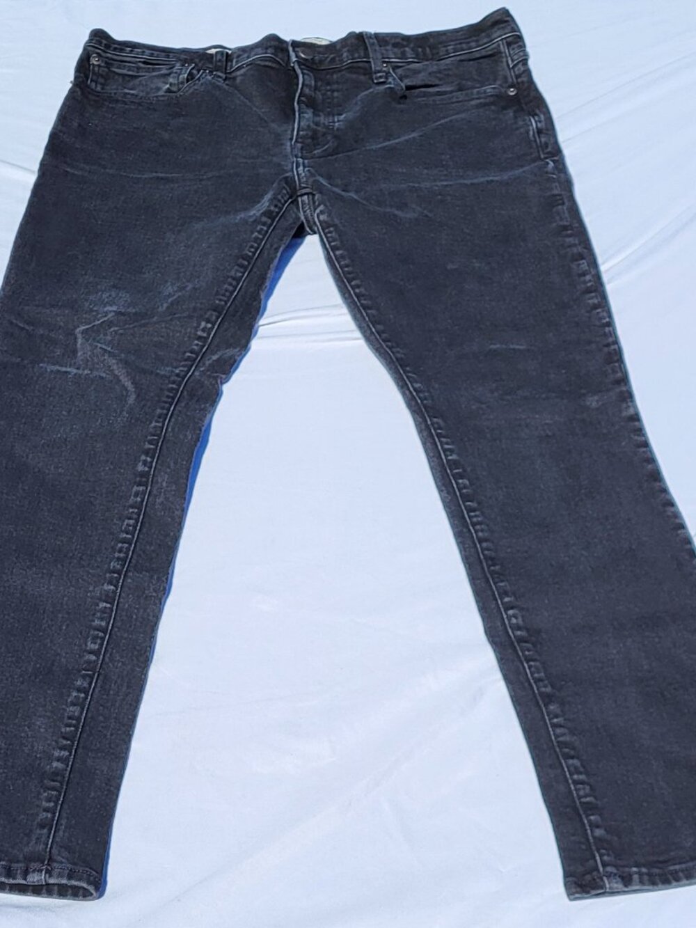 J Crew Pants Men's 36x32 Style 250 Black Jeans Tapered Leg Stretch Preppy Y2K